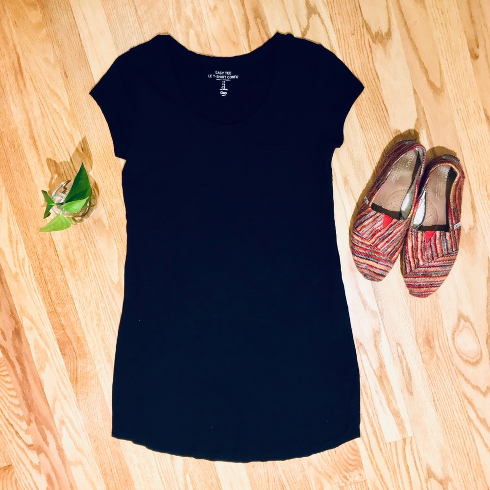 🔥 GAP Easy Tee Le T-shirt Casual Dress Black